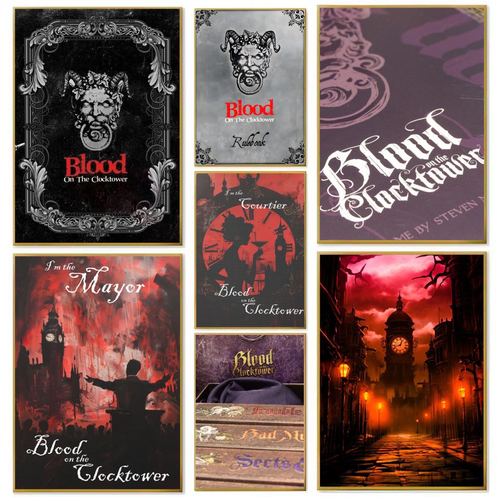 Board Game Room - Bloed op de klokkentoren Bordspel Poster