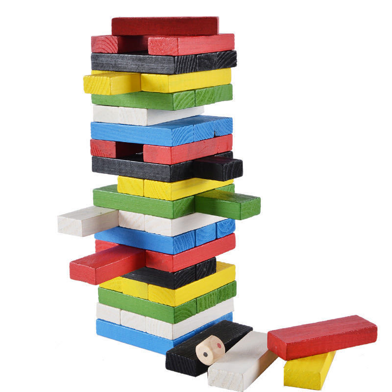 Board Game Saboteur - Houten stapeltorenspel Interactief bordspel 48PCS Kleine