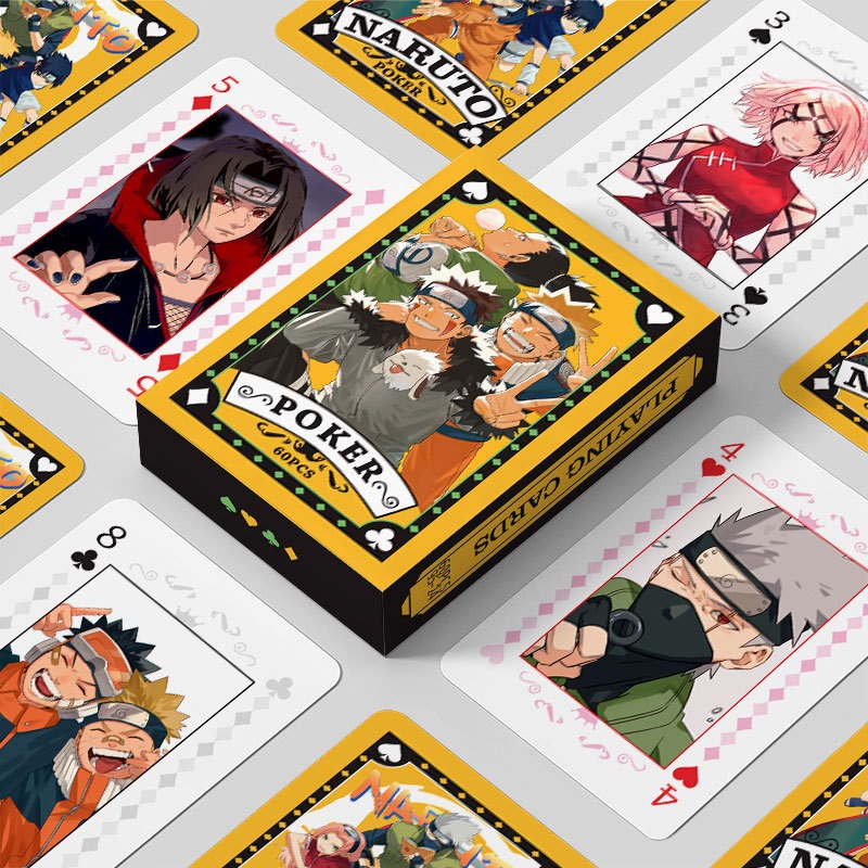 Board Game Quest - Nieuwe cartoon gecoat papier speelkaarten Naruto