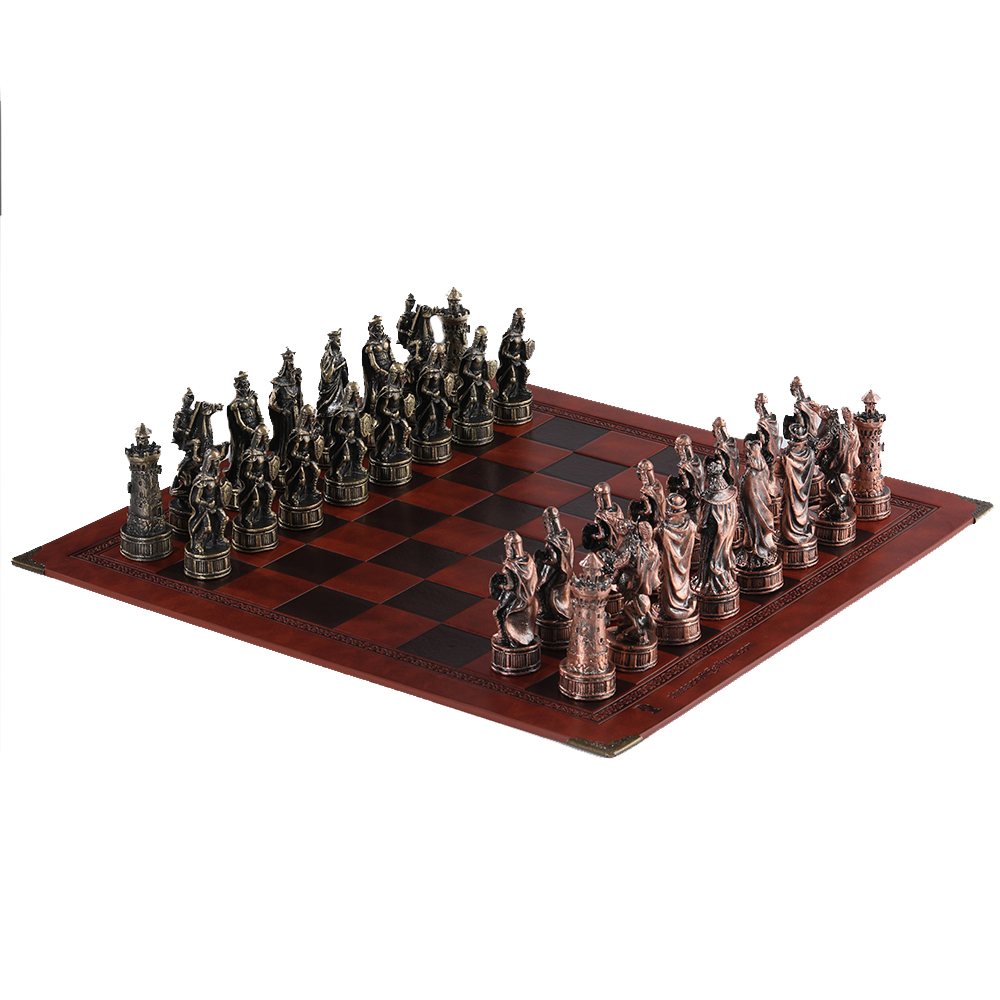 Yearbook Board Game Theme - Metalen Thema Schaken 32Pcs Intelligencluxury Knight