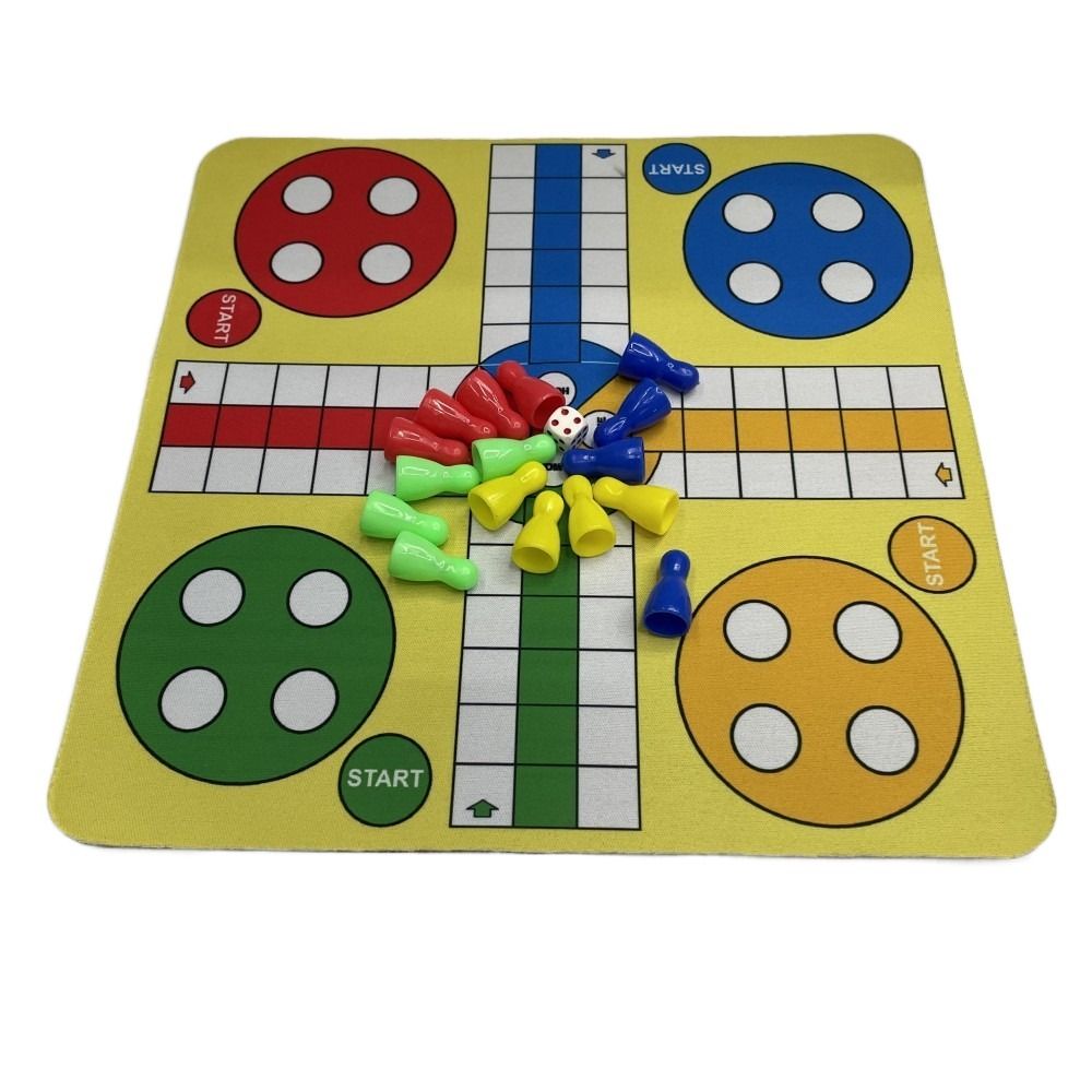 Board Game Ludo - Familie met muismat Vliegend schaakspel Opvouwbaar
