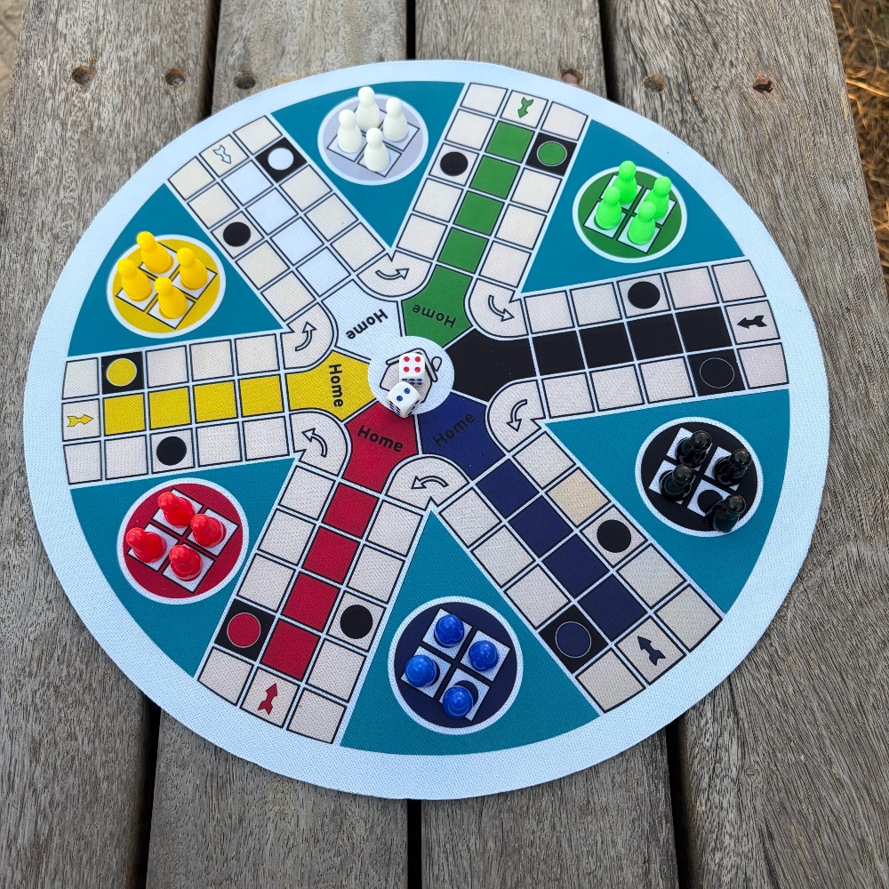 Board Game Ludo - LUDO-spelbord voor 6 spelers, grote maat