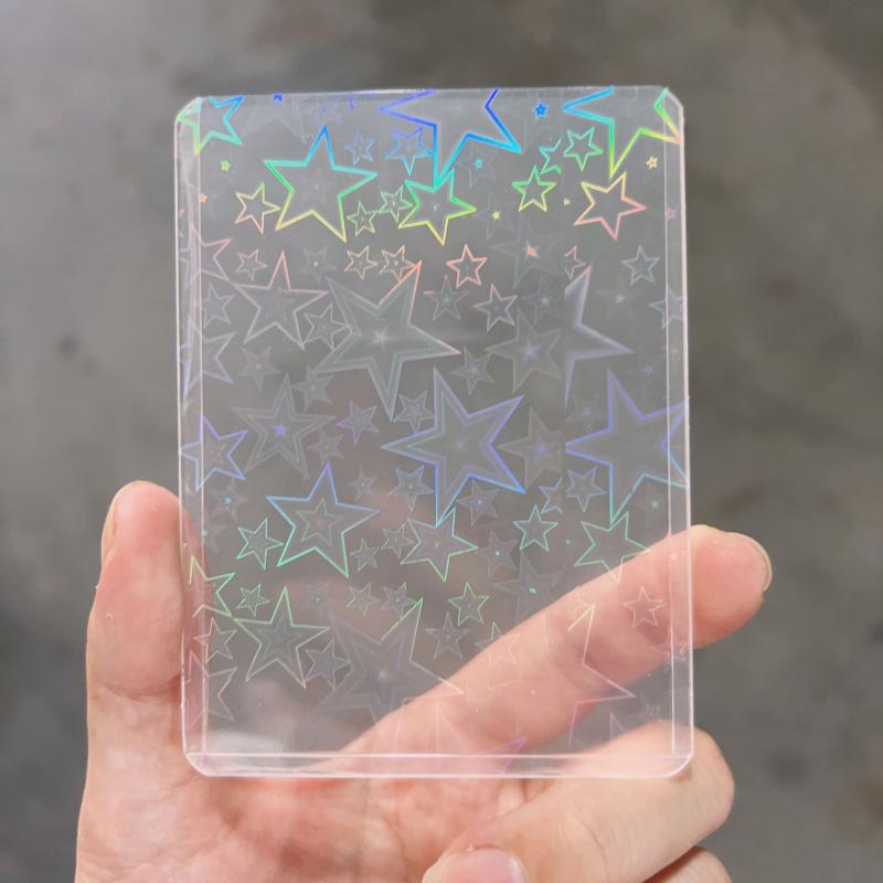 Card Sleeves Protector - 10 Stuks Holografische Laser Clear Photocard