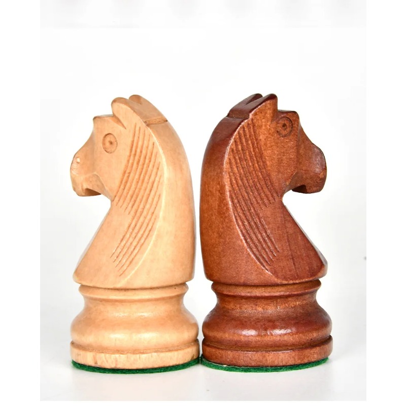 Chess Set Wooden - Schaakset 3,5-3,75 inch, gewogen magnetische houten