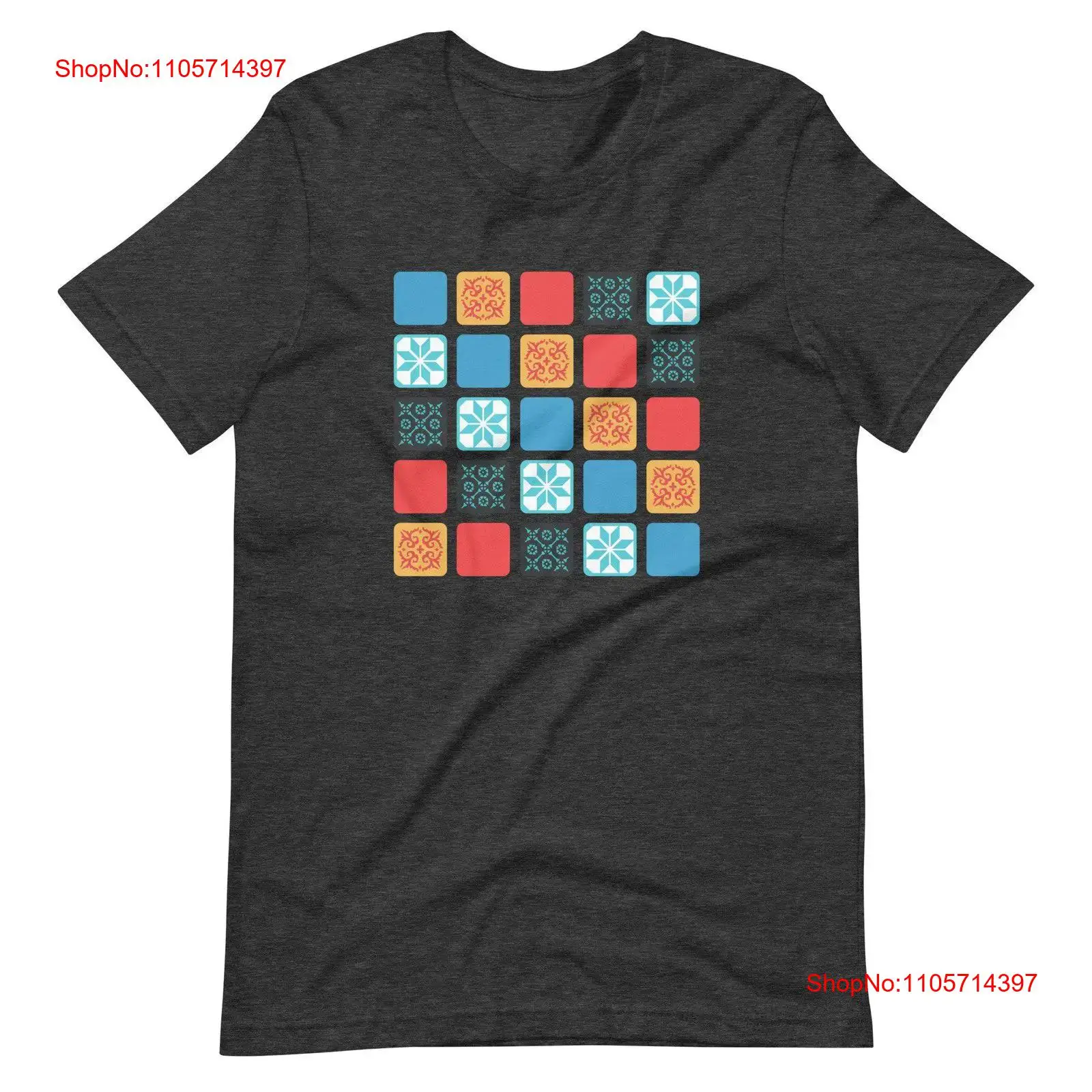Board Game Azul - Azul T-shirt bordspel geïnspireerd quiltpatroon zacht