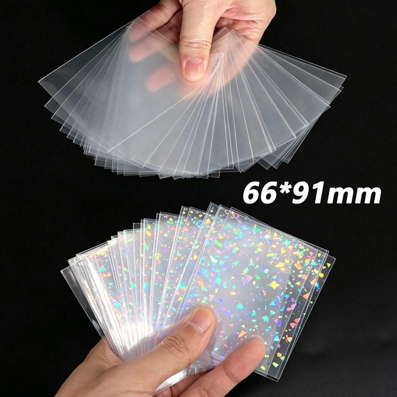 Card Sleeves Protector - 66x91mm Kaarthulzen Holografisch Gebroken Glas &