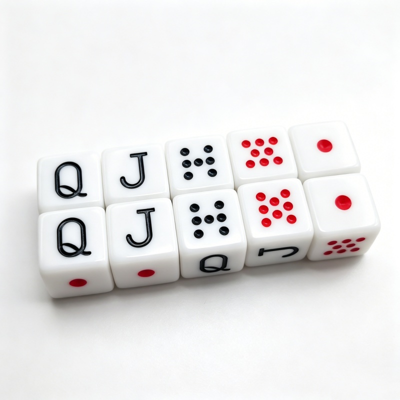 Board Game Ludo - 10 stks/set 16mm Poker Dobbelstenen Spel