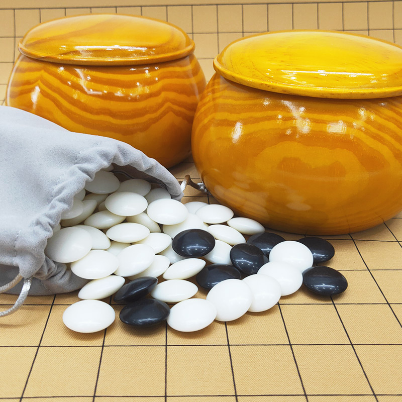 Chess Set Wooden - Go Game Chinese Weiqi Bordspel Luxe