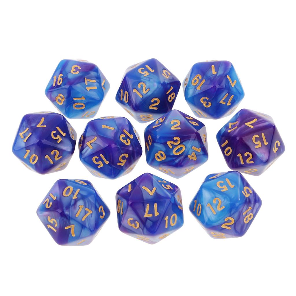 Board Game Electronic Table - 10 stuks polyhedrale 20-zijdige dobbelstenen D20
