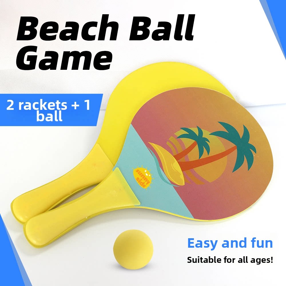 Board Game Hitler - Zomerstrandpeddelset Houten racket Lichtgewicht strandtennisracket voor