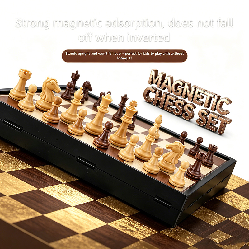 Board Game Electronic Table - 24CM opvouwbaar magnetisch schaakspelbord, ideaal tafelblad