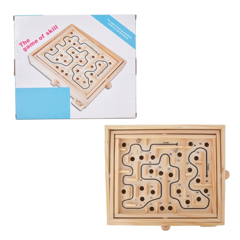 Board Game For Kids - Volwassen kind houten educatief doolhof hersentraining