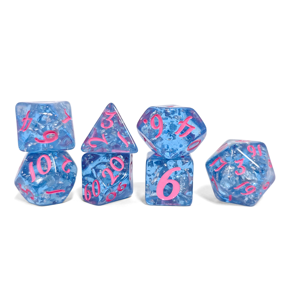 7 stks/set Blauwe Kleur Hars D - Board Game Dnd recensie en prijs