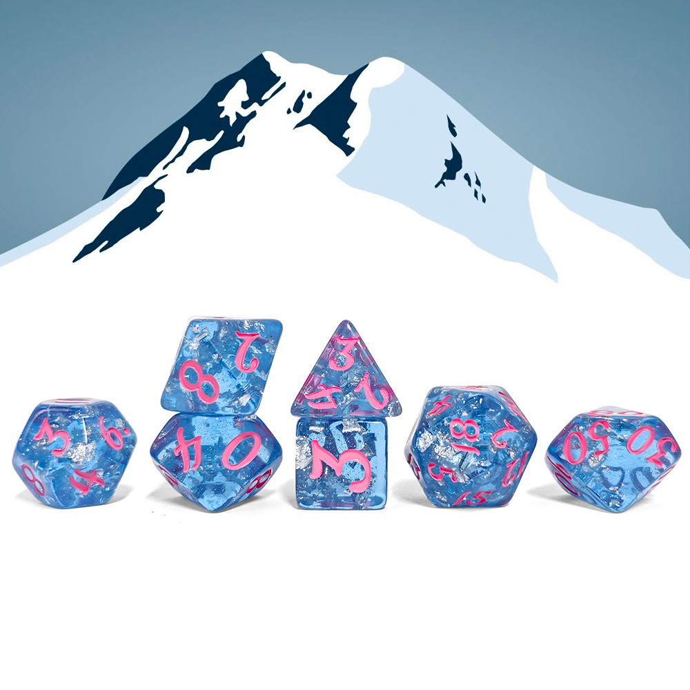7 stks/set Blauwe Kleur Hars D - Board Game Dnd recensie en prijs