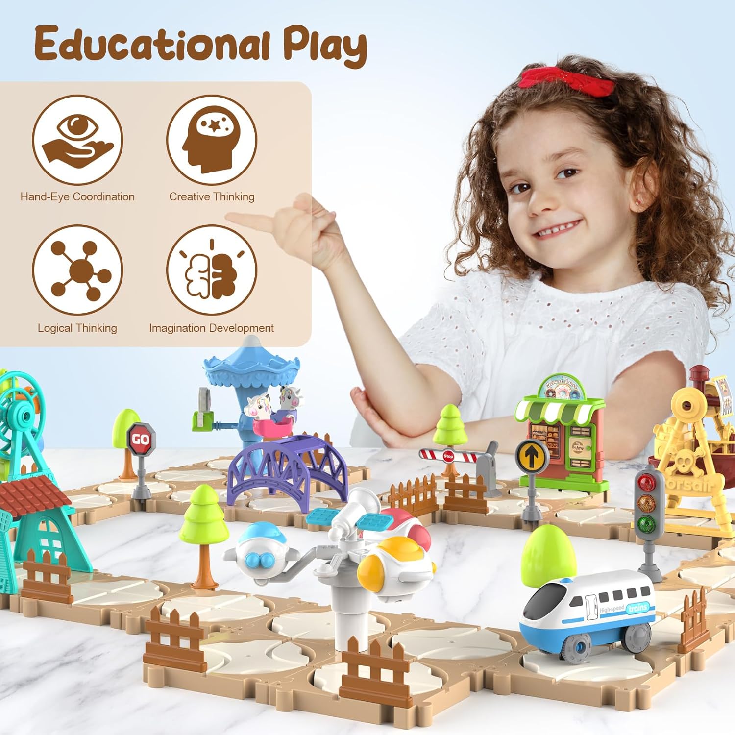 DIY puzzelbaan autoset montage - Board Game For Kids recensie en prijs
