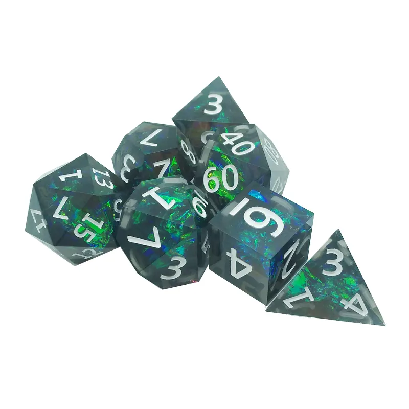 7 STKS hars scherpe polyhedral - Board Game Dnd recensie en prijs