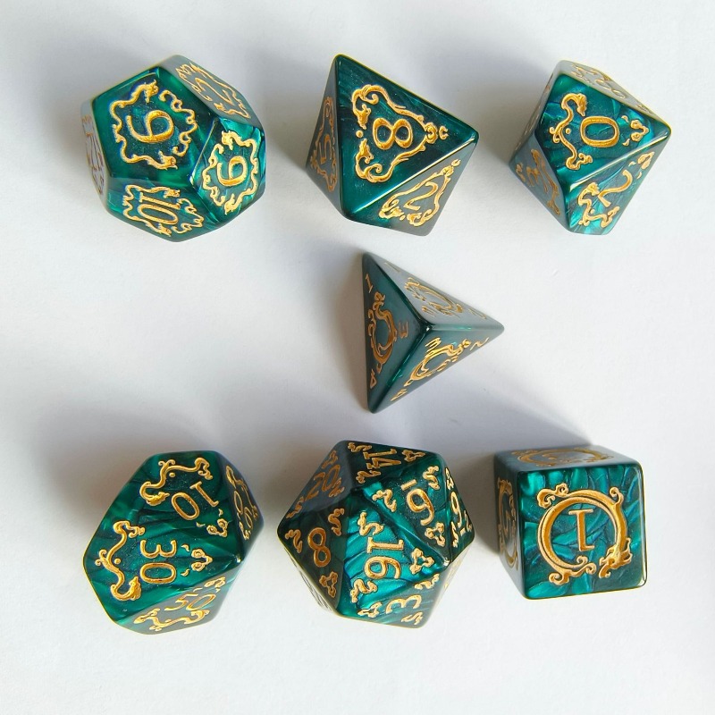 7 Stuks Draak Patroon Polyhedr - Board Game Dnd recensie en prijs