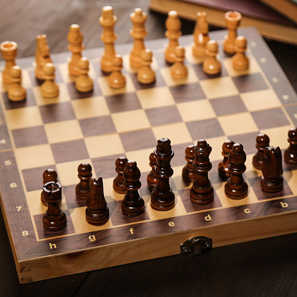 Groot schaakbord voor het ontw - Chess Set Wooden recensie en prijs