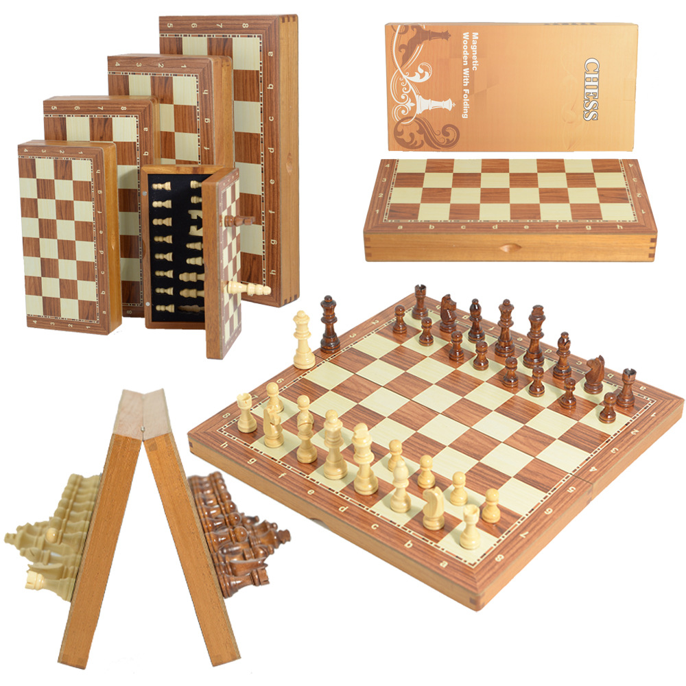 Magnetisch houten opvouwbaar s - Chess Set Wooden recensie en prijs