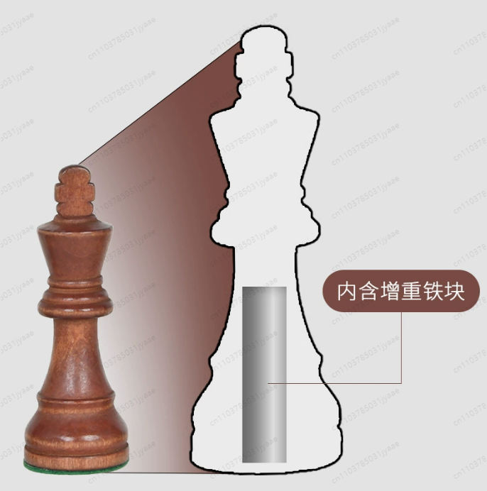 3,5-3,75 inch gewogen houten s - Chess Set Wooden recensie en prijs