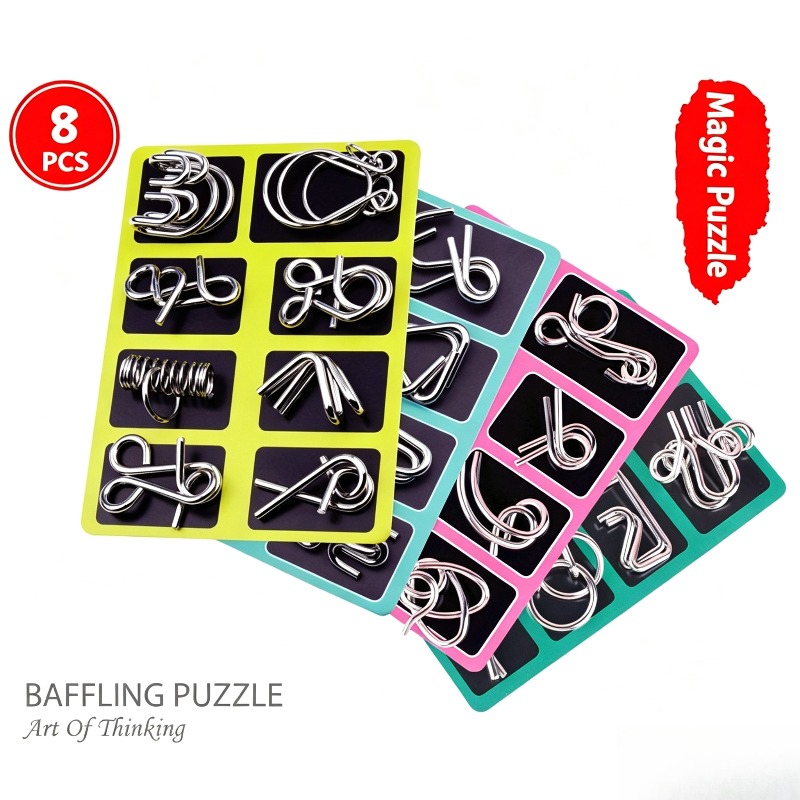 8-delige metalen puzzelset, kl - Board Game For Kids recensie en prijs