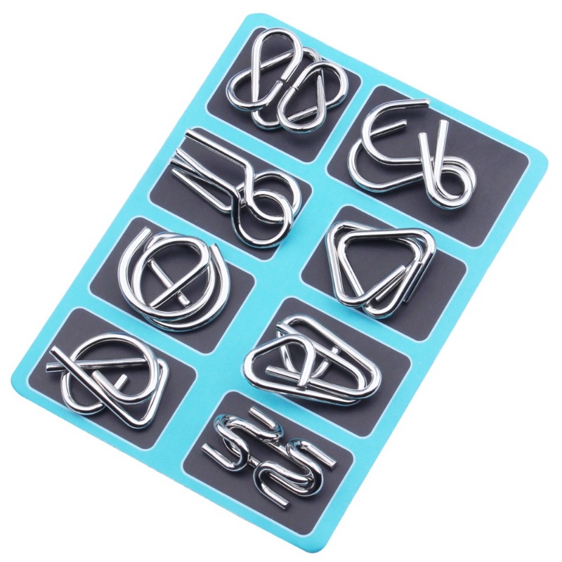 8-delige metalen puzzelset, kl - Board Game For Kids recensie en prijs