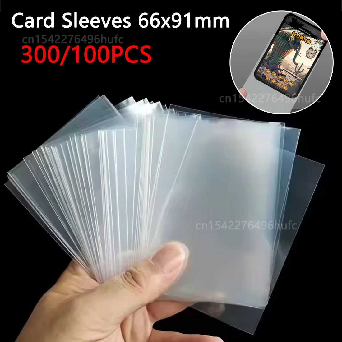 300/100 Stuks 66*91mm Kaart Mo - Card Sleeves Protector recensie en prijs
