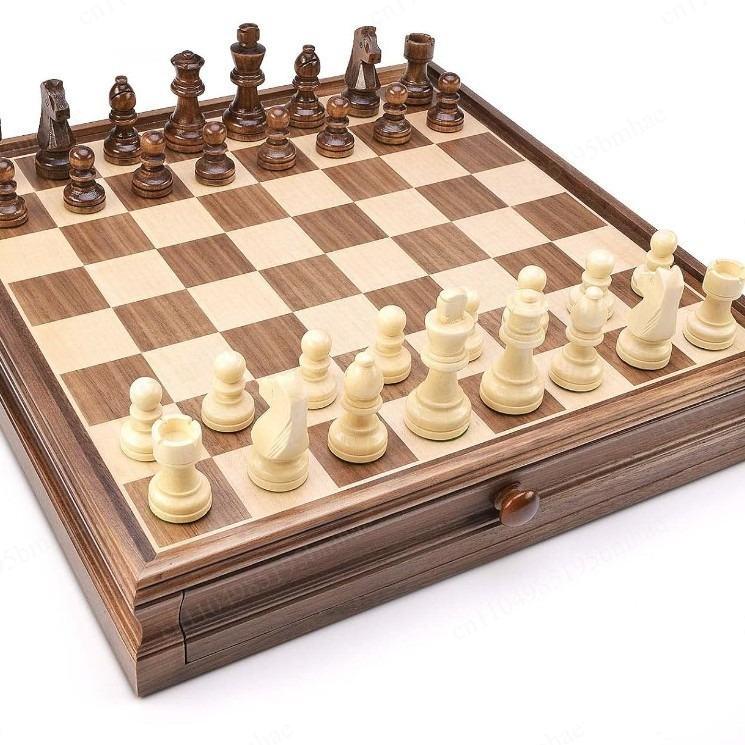 Walnoot massief houten schaak- - Chess Set Wooden recensie en prijs
