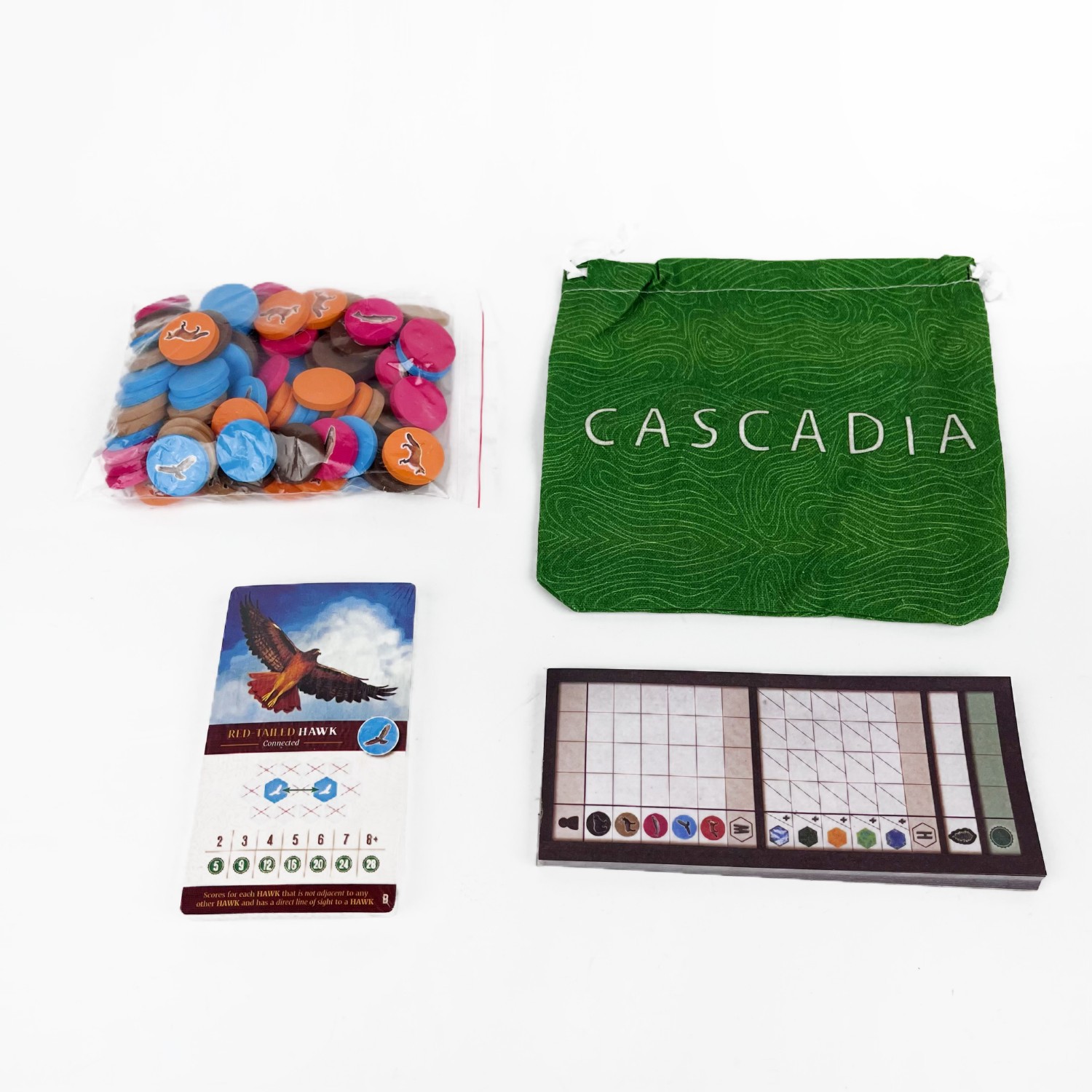 Cascadia Bordspel |   Strategi - Board Game Harmonies recensie en prijs