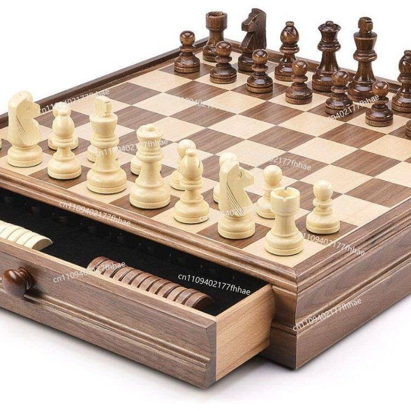 Walnoot massief houten schaak- - Chess Set Wooden recensie en prijs