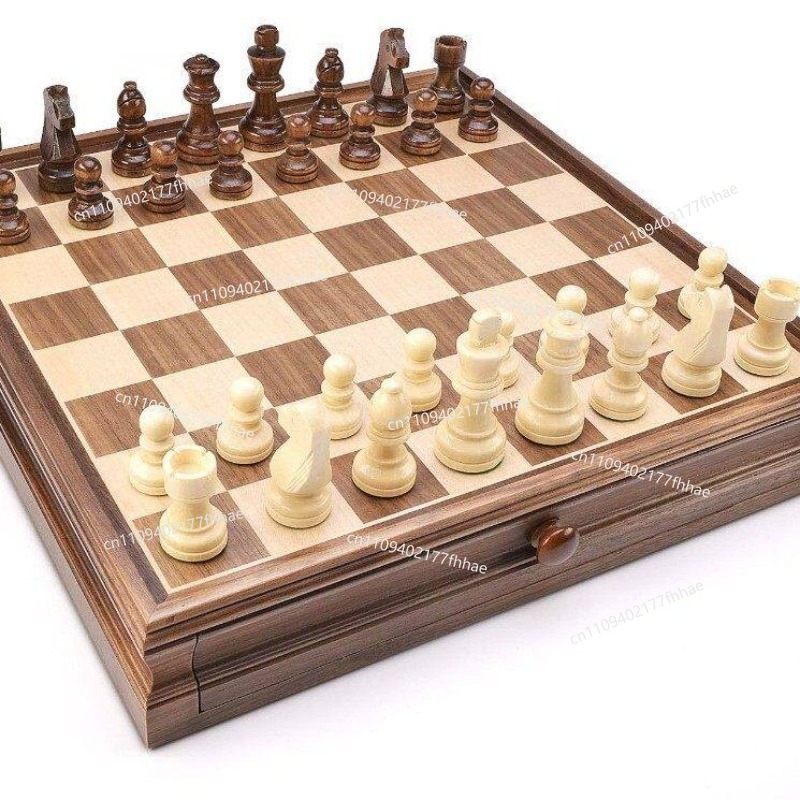 Walnoot massief houten schaak- - Chess Set Wooden recensie en prijs