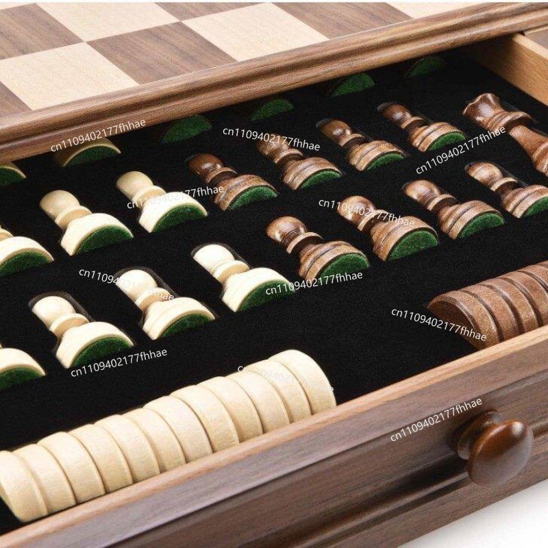 Walnoot massief houten schaak- - Chess Set Wooden recensie en prijs