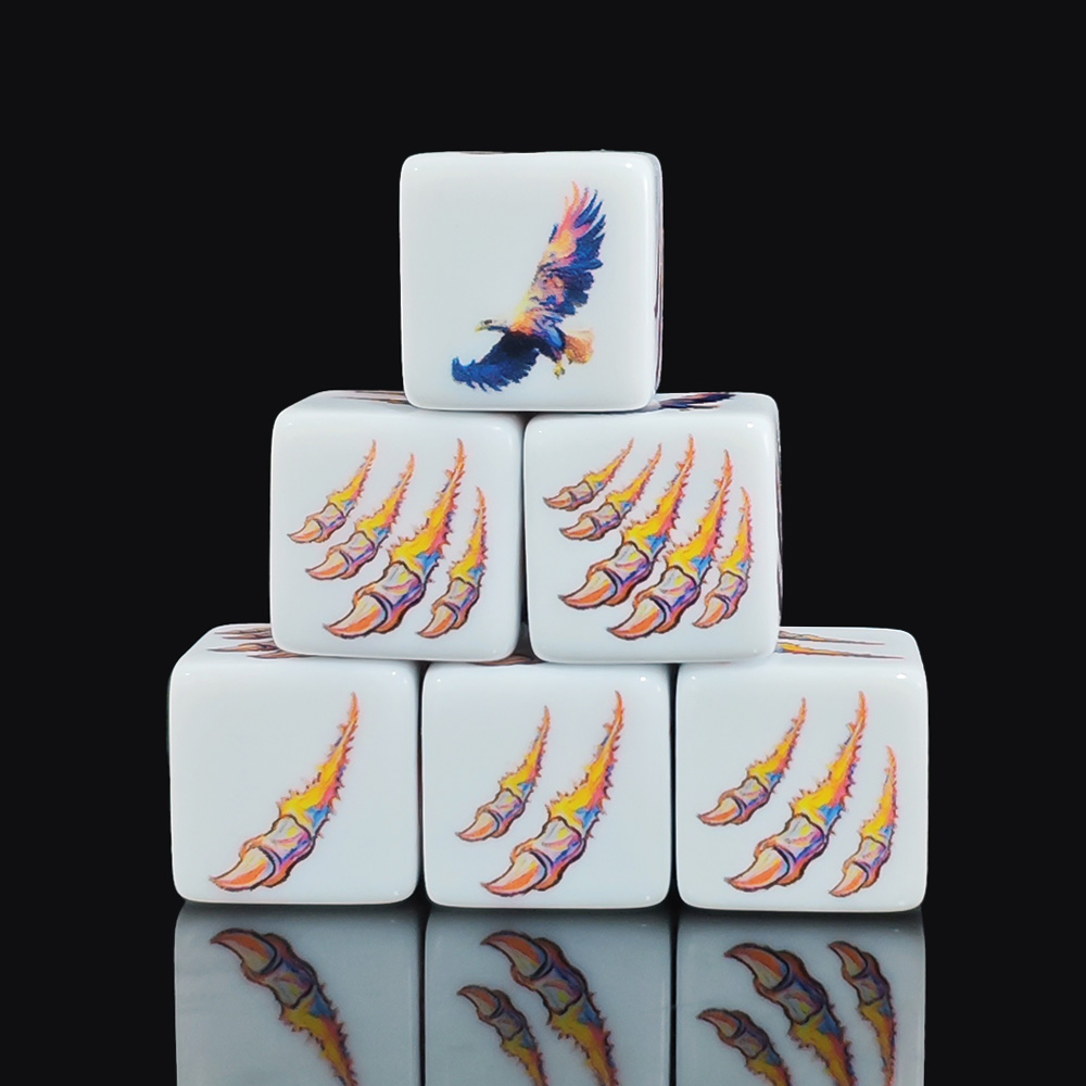 12 stuks witte acryl D6 dobbel - Board Game Dnd recensie en prijs