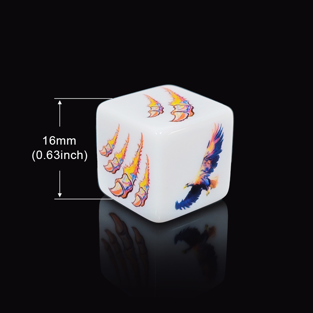 12 stuks witte acryl D6 dobbel - Board Game Dnd recensie en prijs