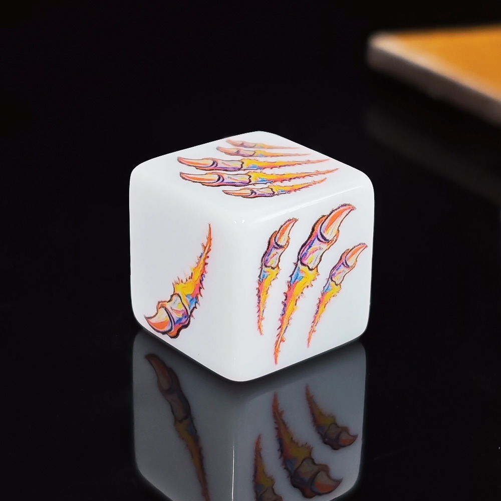 12 stuks witte acryl D6 dobbel - Board Game Dnd recensie en prijs