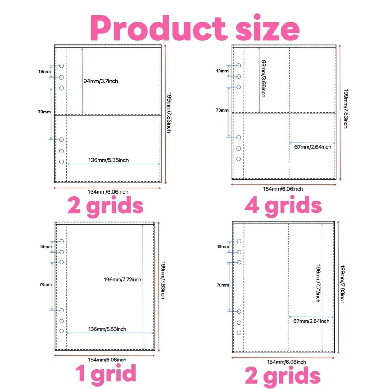 1-4 Grid Transparante Fotokaar - Card Sleeves Protector recensie en prijs