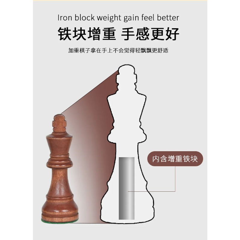 Schaakset 3,5-3,75 inch, gewog - Chess Set Wooden recensie en prijs