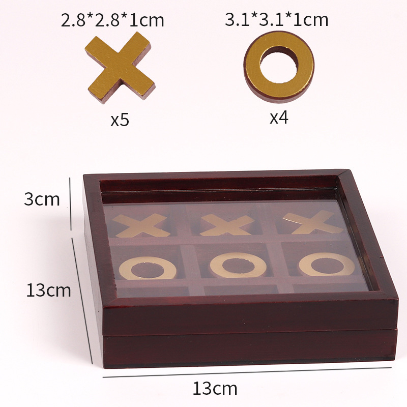 Grappige Tic Tac Toe Schaakbor - Chess Set Wooden recensie en prijs