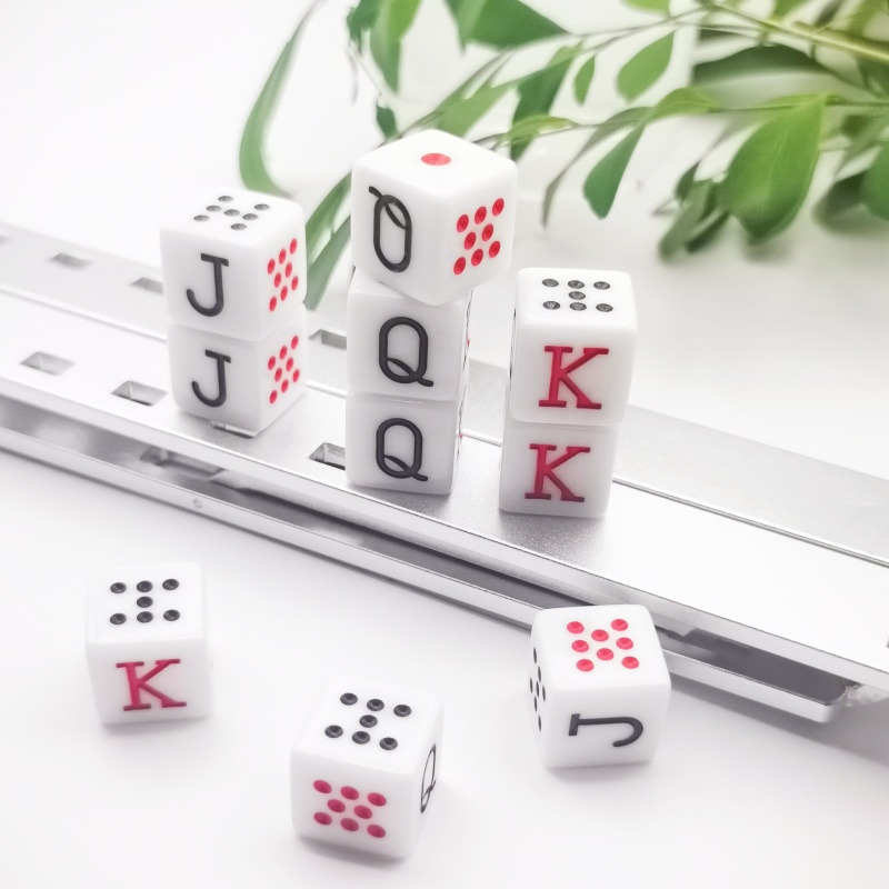 10 stks/set 16mm Poker Dobbels - Board Game Ludo recensie en prijs