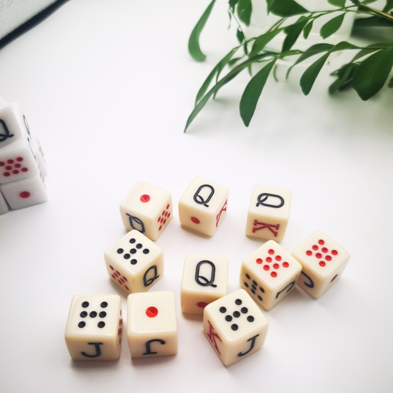 10 stks/set 16mm Poker Dobbels - Board Game Ludo recensie en prijs