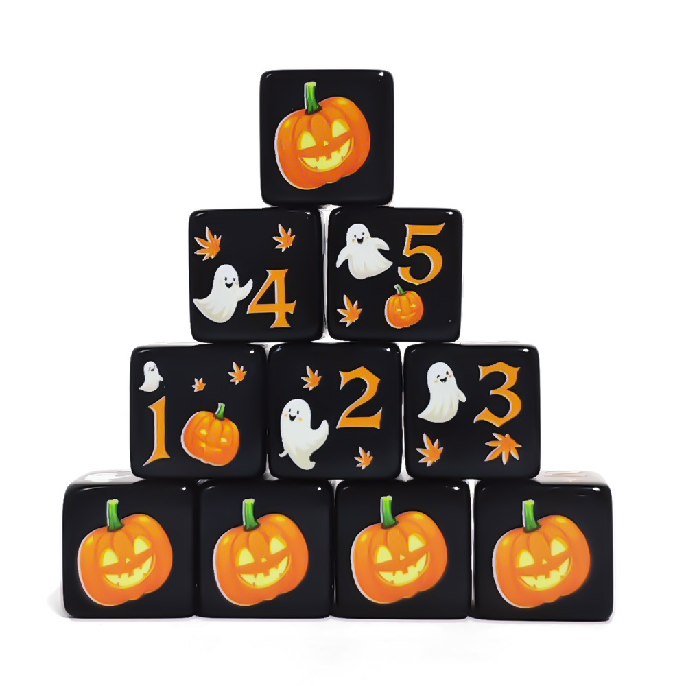 12 Stuks 16MM Zwart Acryl D6 D - Board Game Dnd recensie en prijs