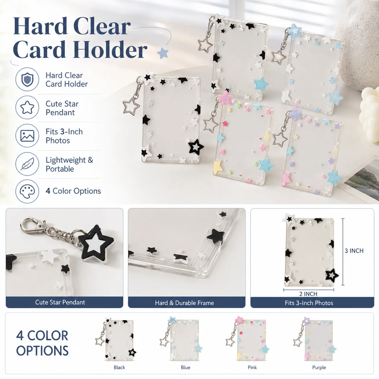 Star Design 3 inch fotokaartho - Card Sleeves Protector recensie en prijs