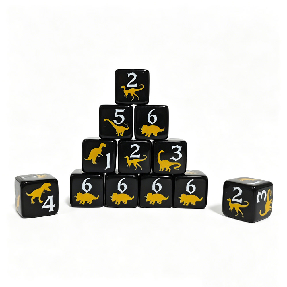 12 stuks 16mm zwarte acryl dob - Board Game Dnd recensie en prijs