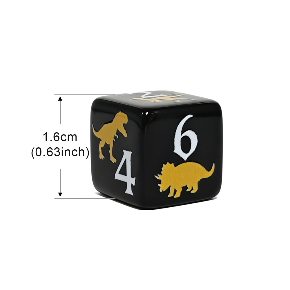 12 stuks 16mm zwarte acryl dob - Board Game Dnd recensie en prijs