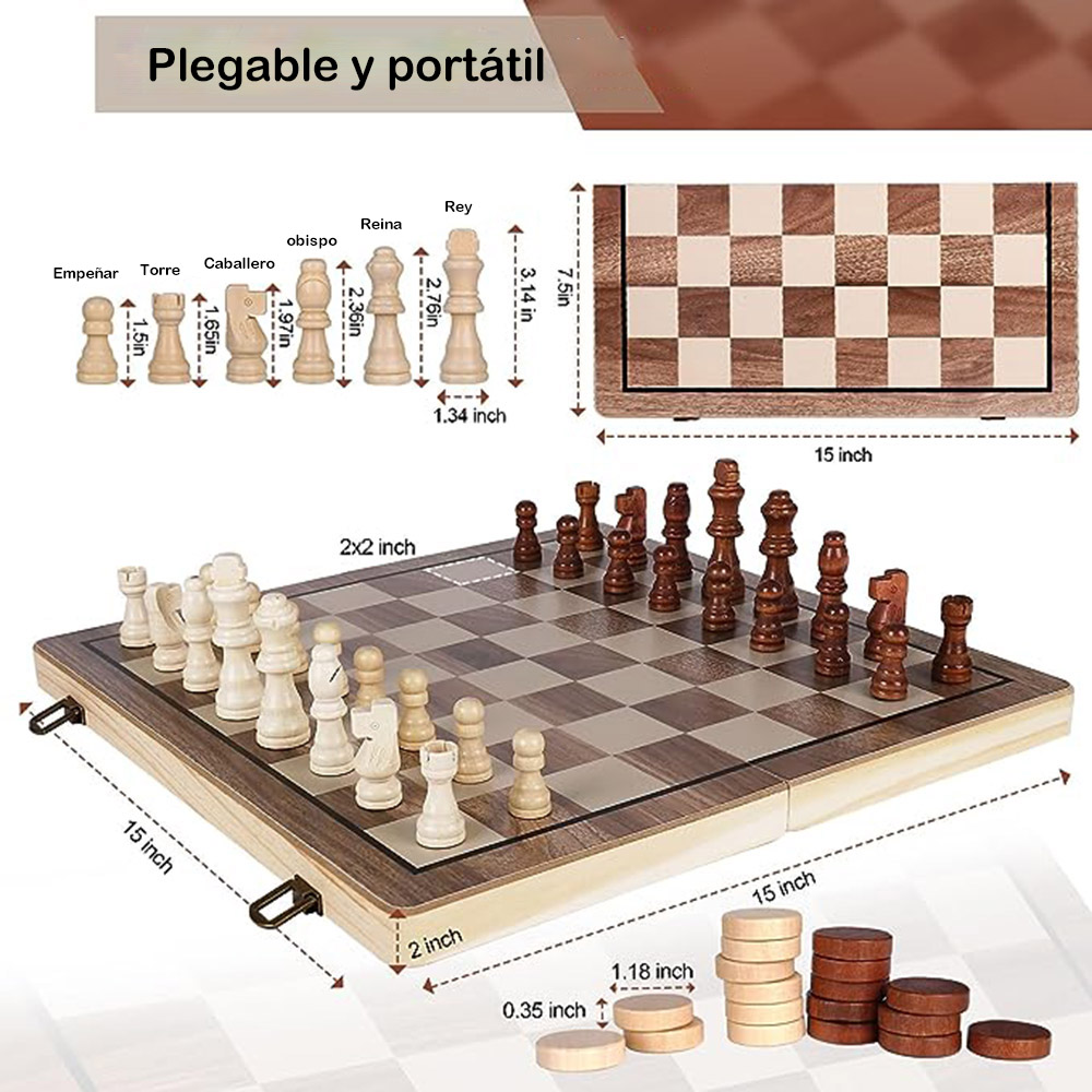 39cm Schaakspel Houten Schaaks - Chess Set Wooden recensie en prijs