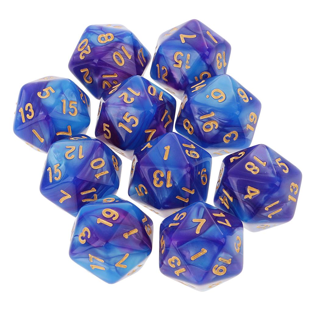 10 stuks polyhedrale 20-zijdig - Board Game Electronic Table recensie en prijs