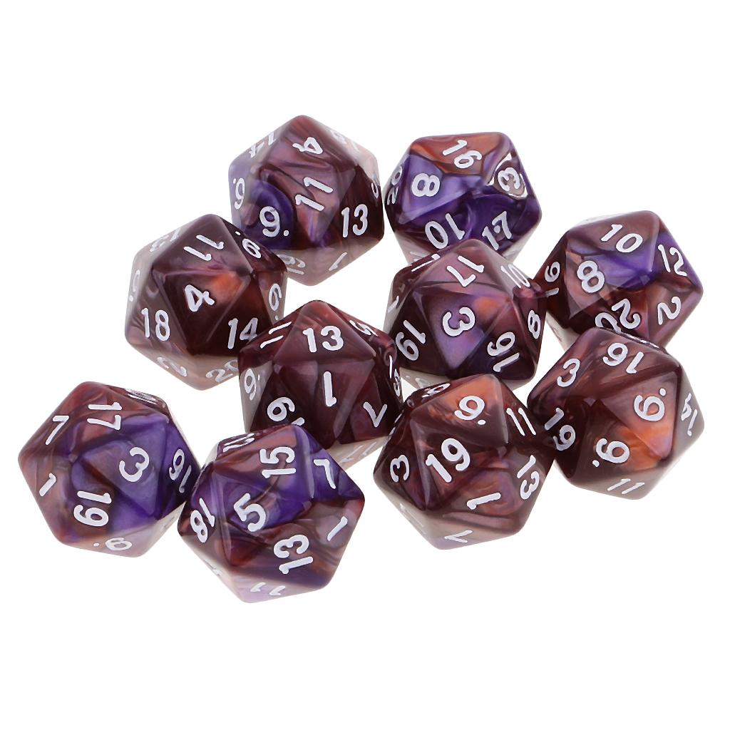 10 stuks polyhedrale 20-zijdig - Board Game Electronic Table recensie en prijs