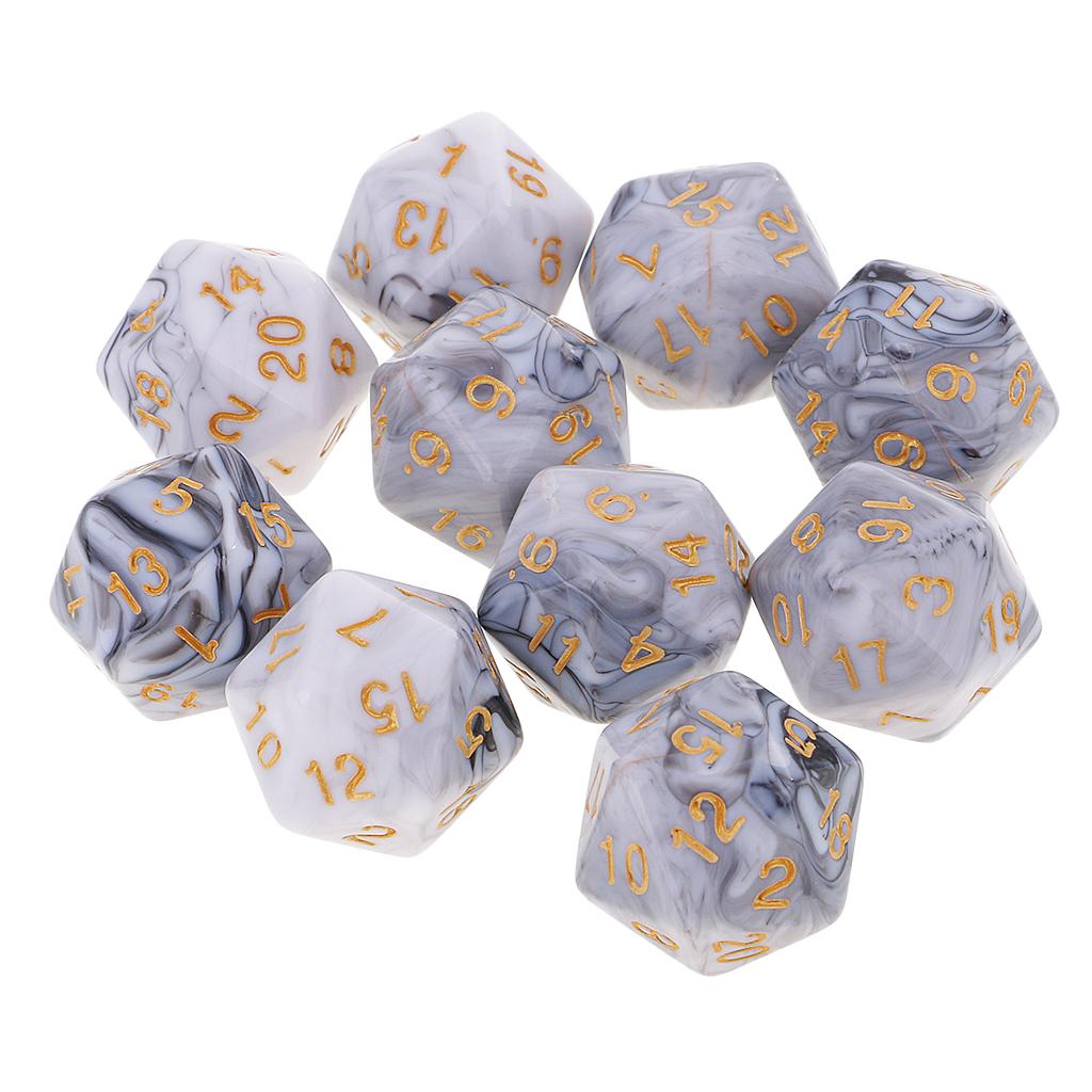 10 stuks polyhedrale 20-zijdig - Board Game Electronic Table recensie en prijs